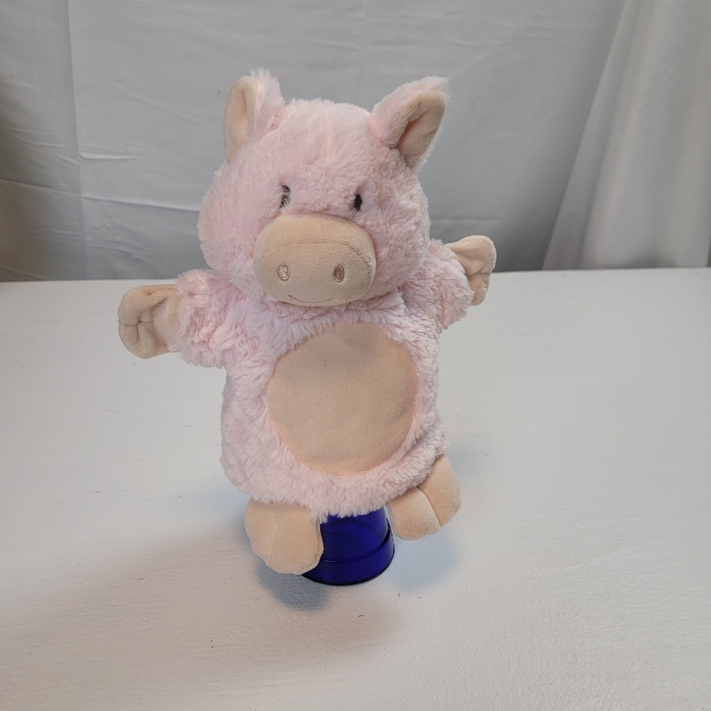 Demdaco Pink Pig Plush Puppet